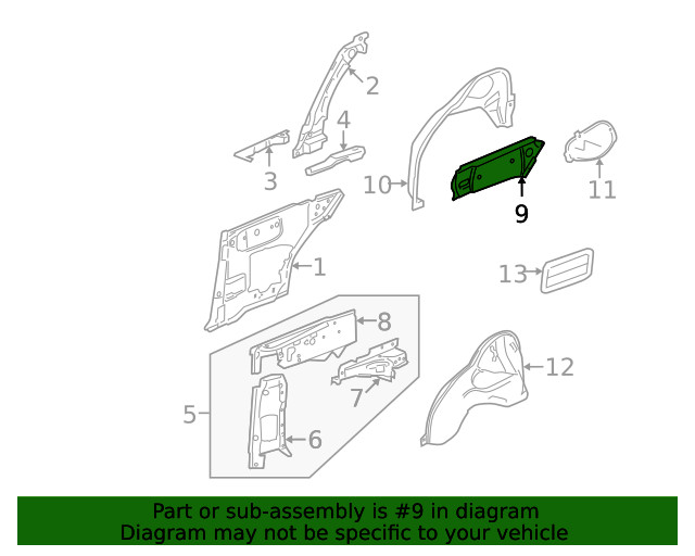 Genuine GM Outer Reinforced 15863764