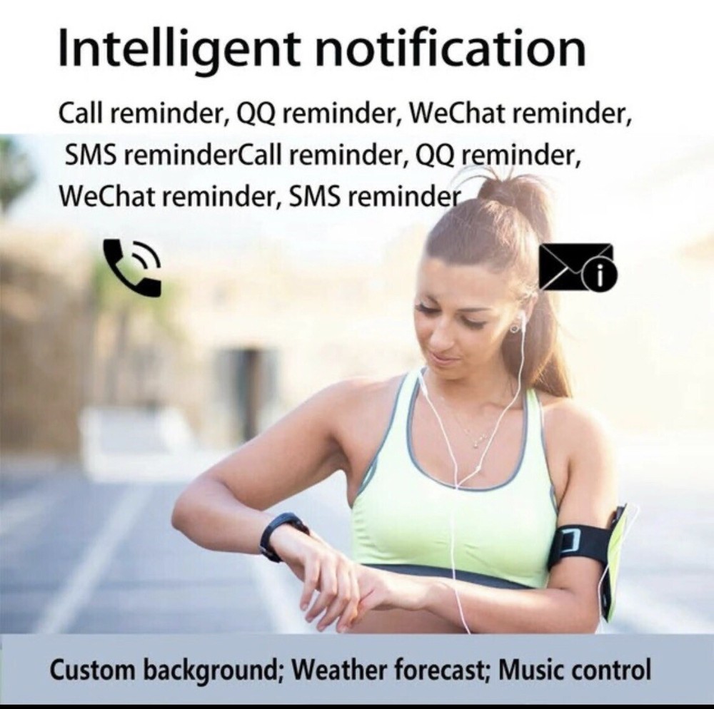 Smart Watch Band 6 - Black, Ship From California