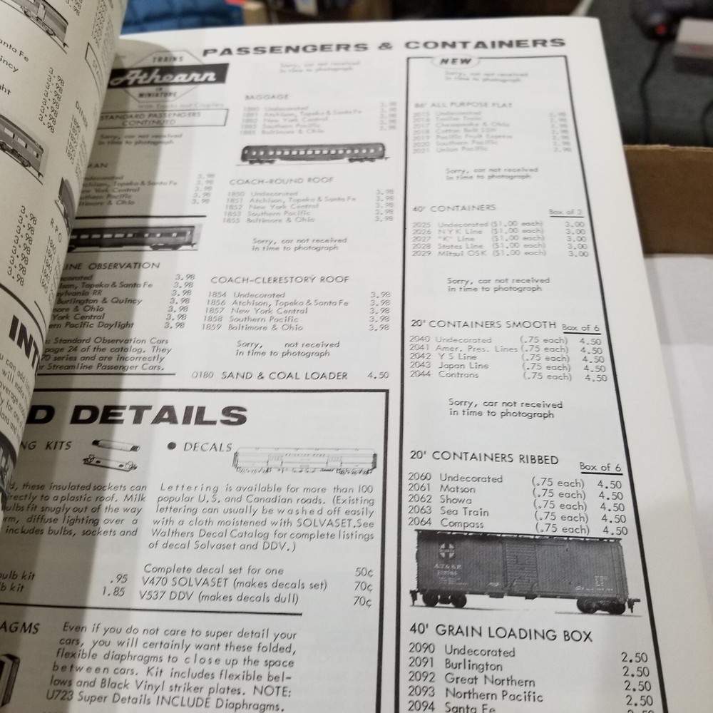 1971 Walthers HO Train Scale Catalog Reference Book
