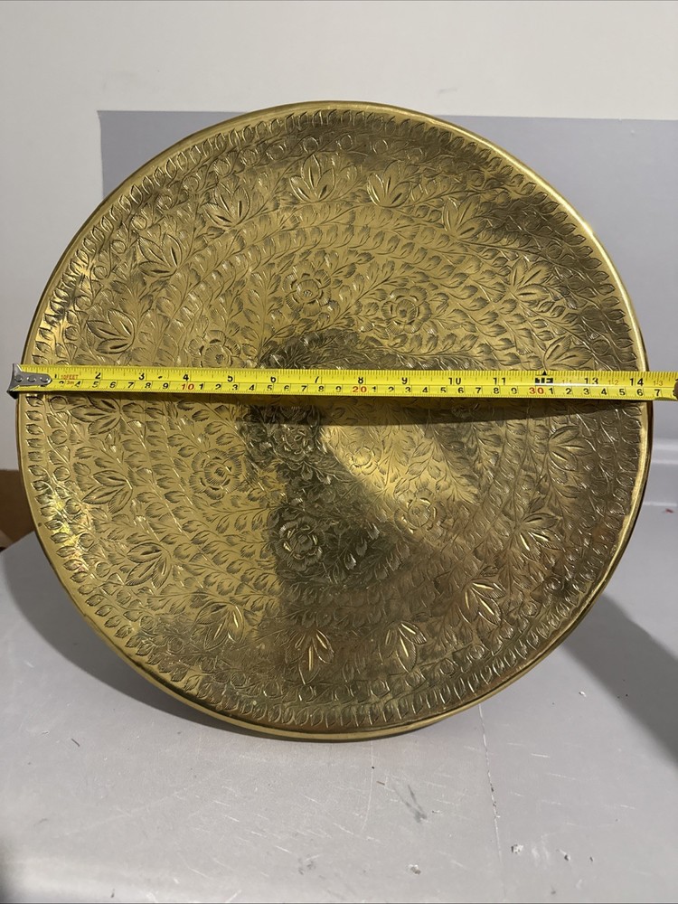 Middle Eastern Antique Brass Foot Warmer Stool