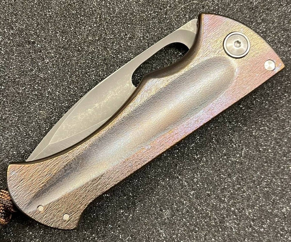 John Gray Tracker Folder Nitro V Blade 3.25" Anodized Ti Frame Lock Custom Knife