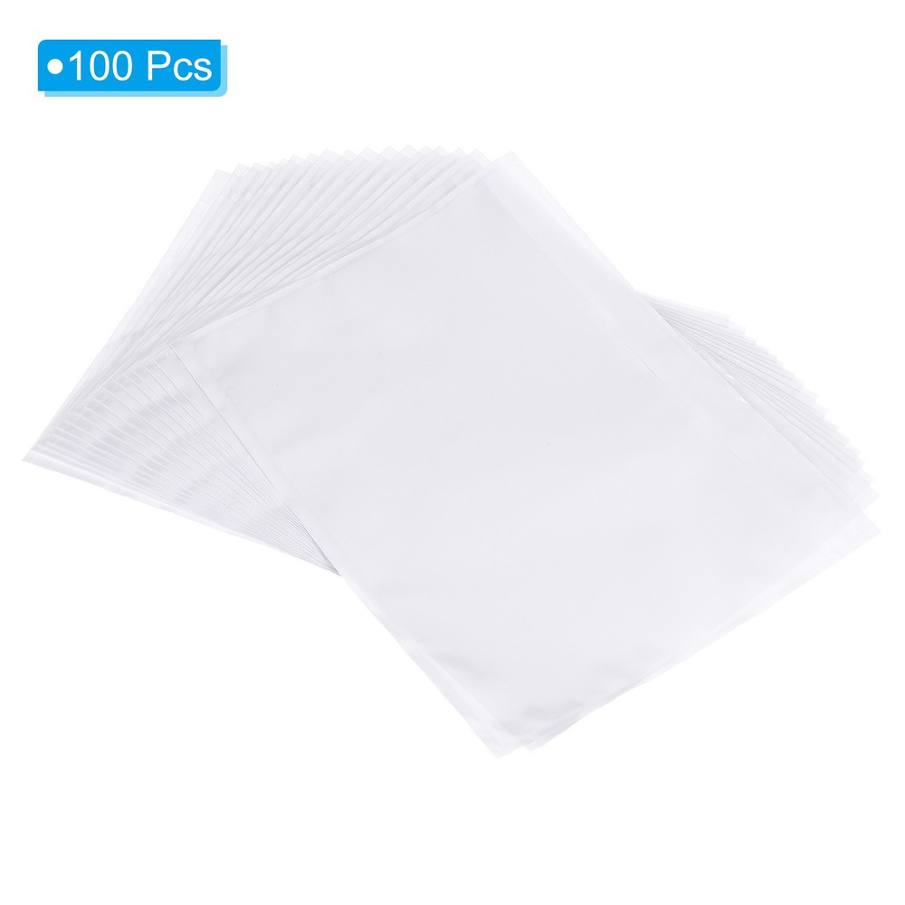 7x10" Clear Packing List Envelope, 100 Pcs Top Loading Invoice Pouch Sleeves