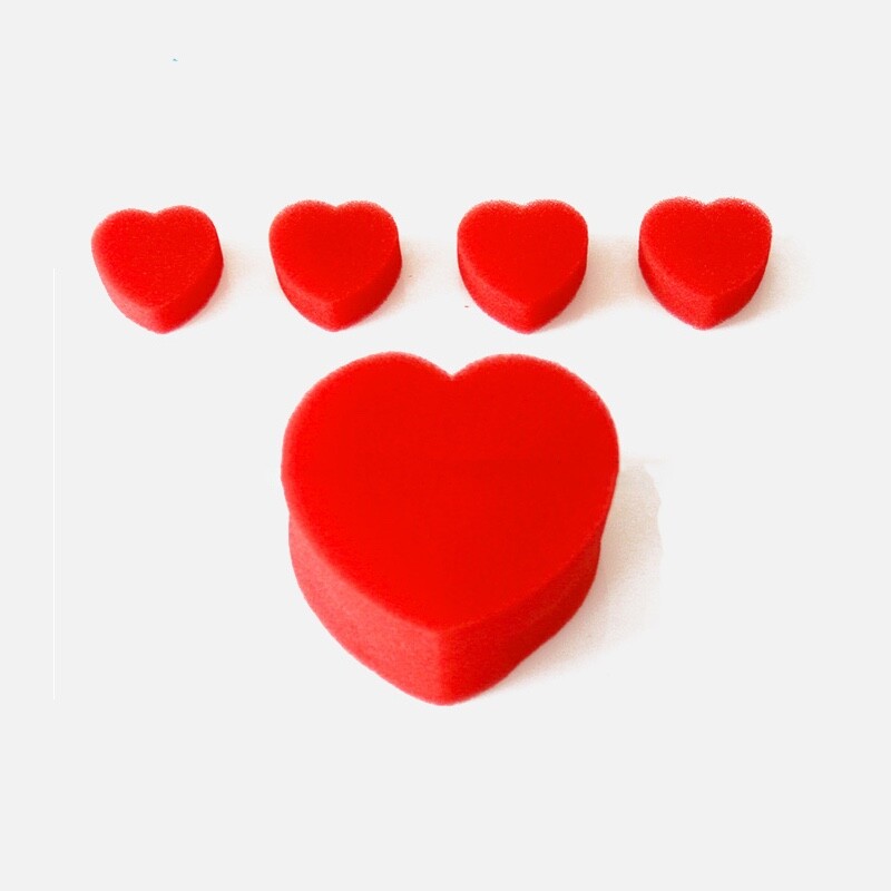 Heart Sponge 5 pc Magic Trick Funny Magician Tricks Props