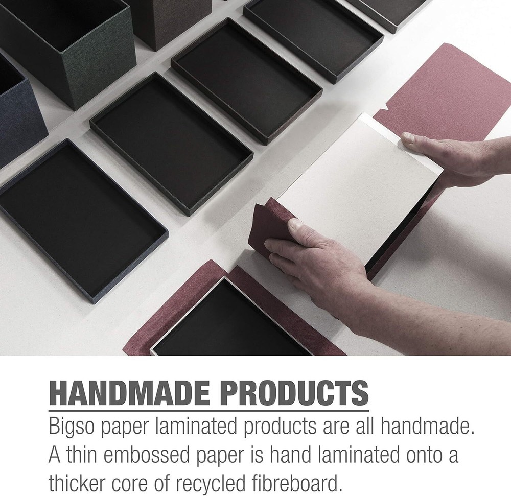 Bigso Oskar Fiberboard Label Frame Document Letter Box | Grey