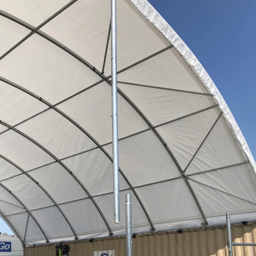 20x40FT Container Shelter Canopy Building | 11OZ PE | Easy Install Value Pack