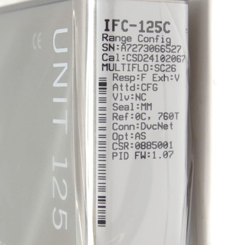 NEW Celerity/Unit IFC-125C Mass Flow Controller MFC (N2/7.2 SLM) Digital D-Net