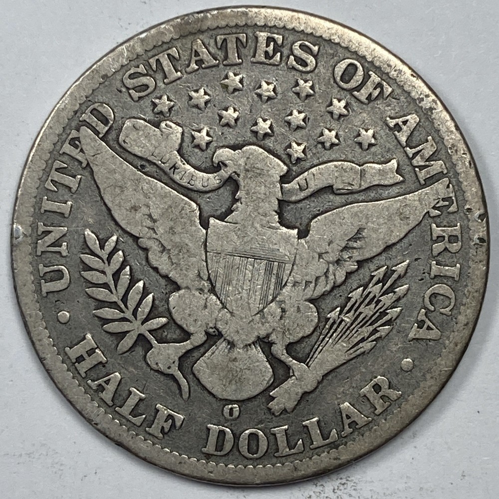 1896-O Barber Half .50. Perfect VG.