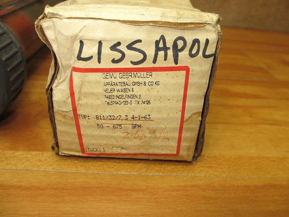 GEMU 260GPH *NEW OLD STOCK* Flow Meter Flowmeter