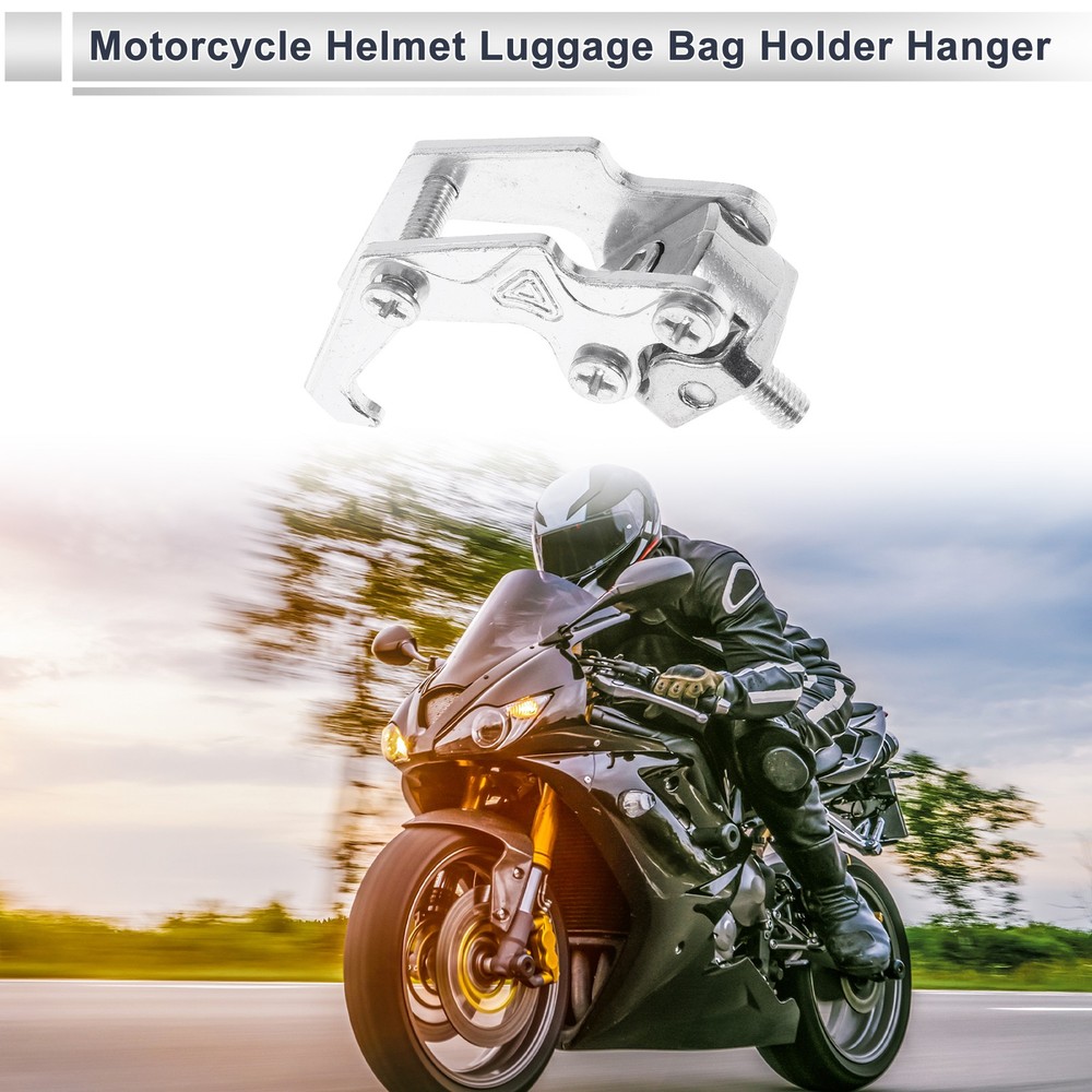 Motorcycle claw hook 1p silver 62mm