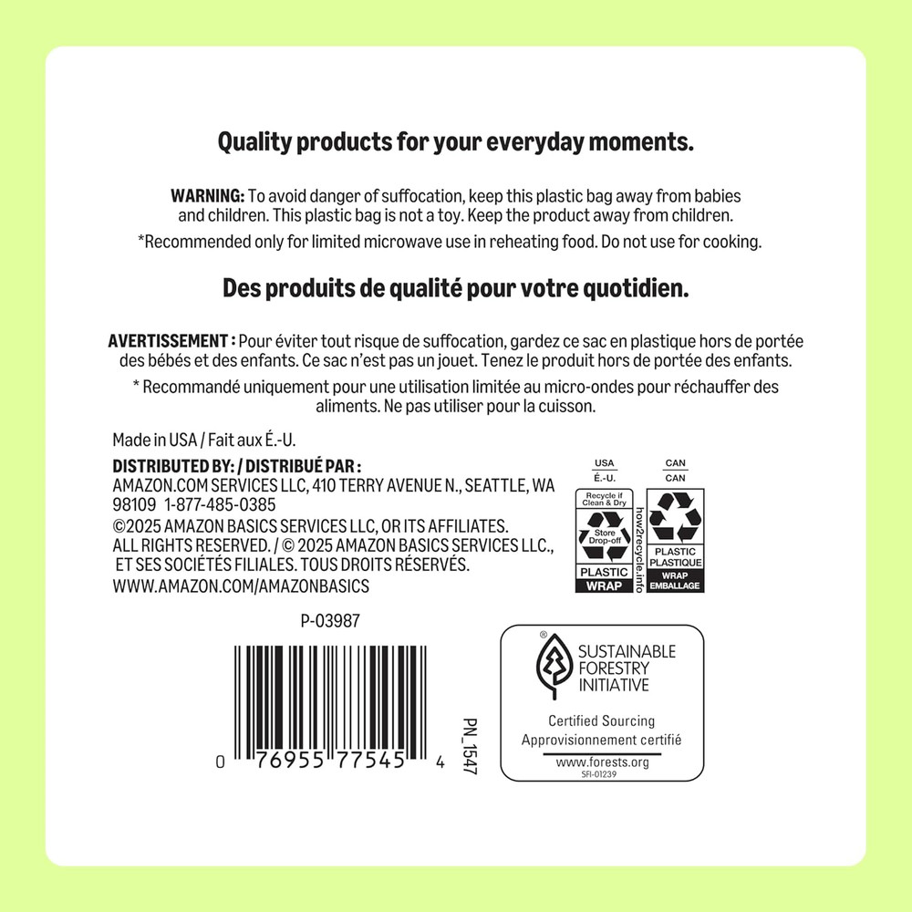 Amazon Basics 100 Disposable Paper Plates 8.62" Durable Everyday Use Value Pack