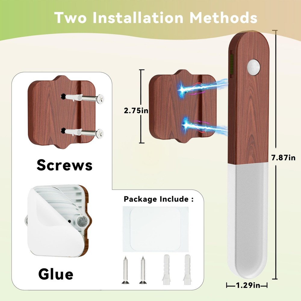Battery Operated Motion Sensor Wall Sconces Set of 3, Motion Sensor Wall Light W