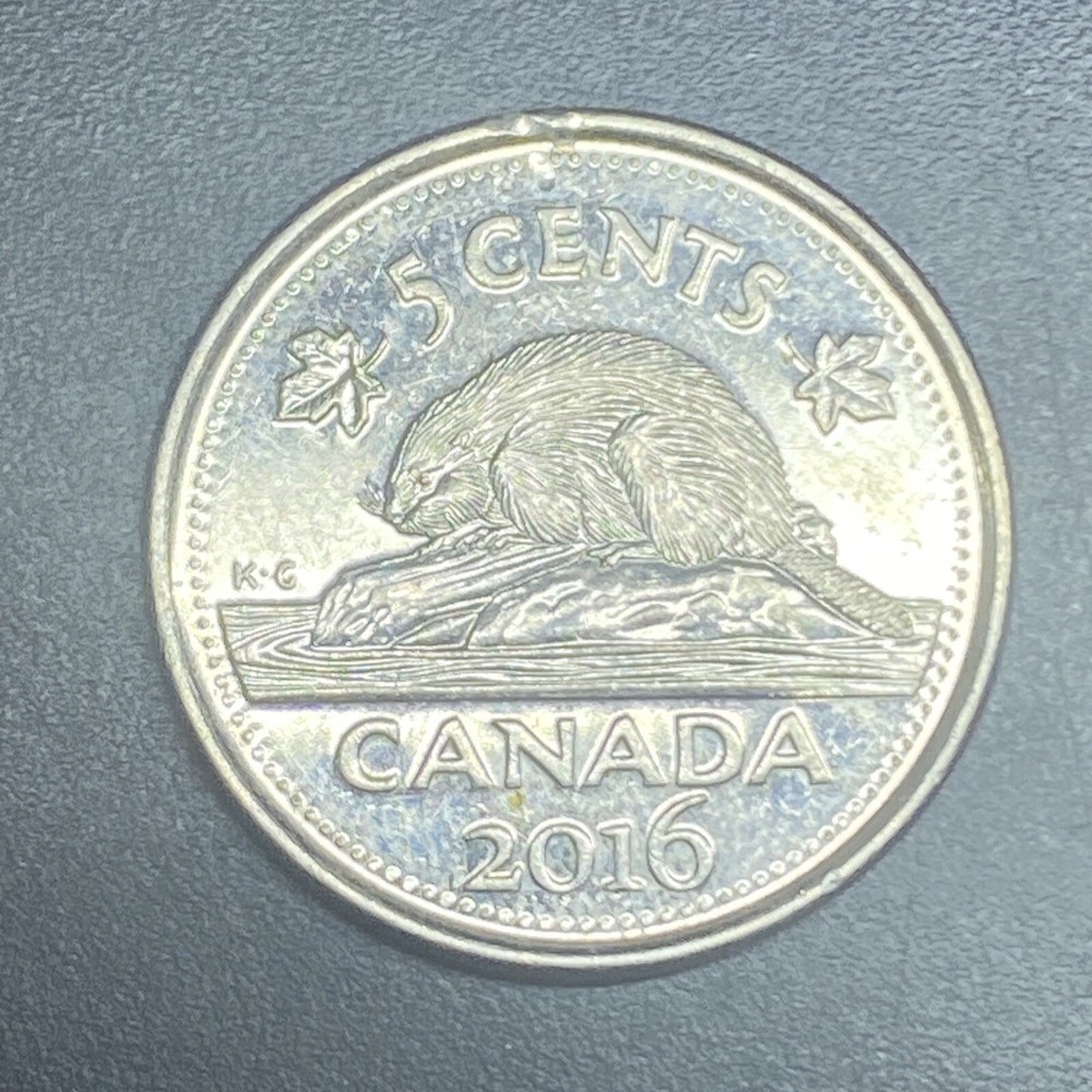 2016 Canada 5 Cent Good Condition Specimen Coin
