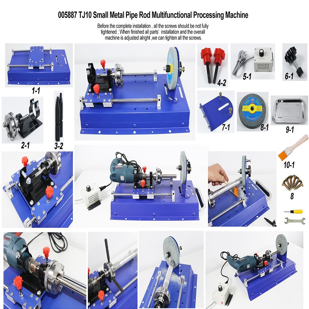Desktop Type Metal Pipe Rod Multifunctional Processing Machine Industry