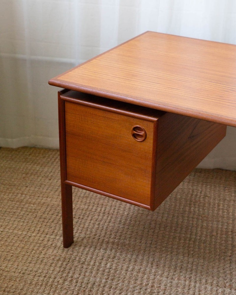 1960s Arne Vodder Danish Teak Writing Desk