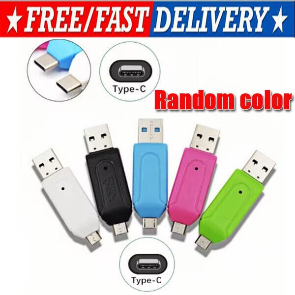 Card Reader USB 3.0 Type C Micro SD TF OTG Smart Memory Adapter Laptop Computer