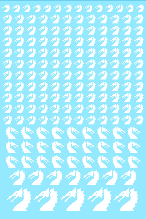 A6 - Spiky Dragons Transfer Sheet