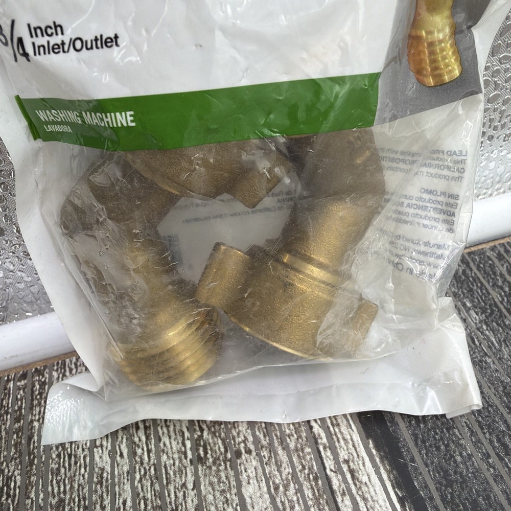 45 degrees WASHING MACHINE ELBOWS (2 pack) NEW. {DD}