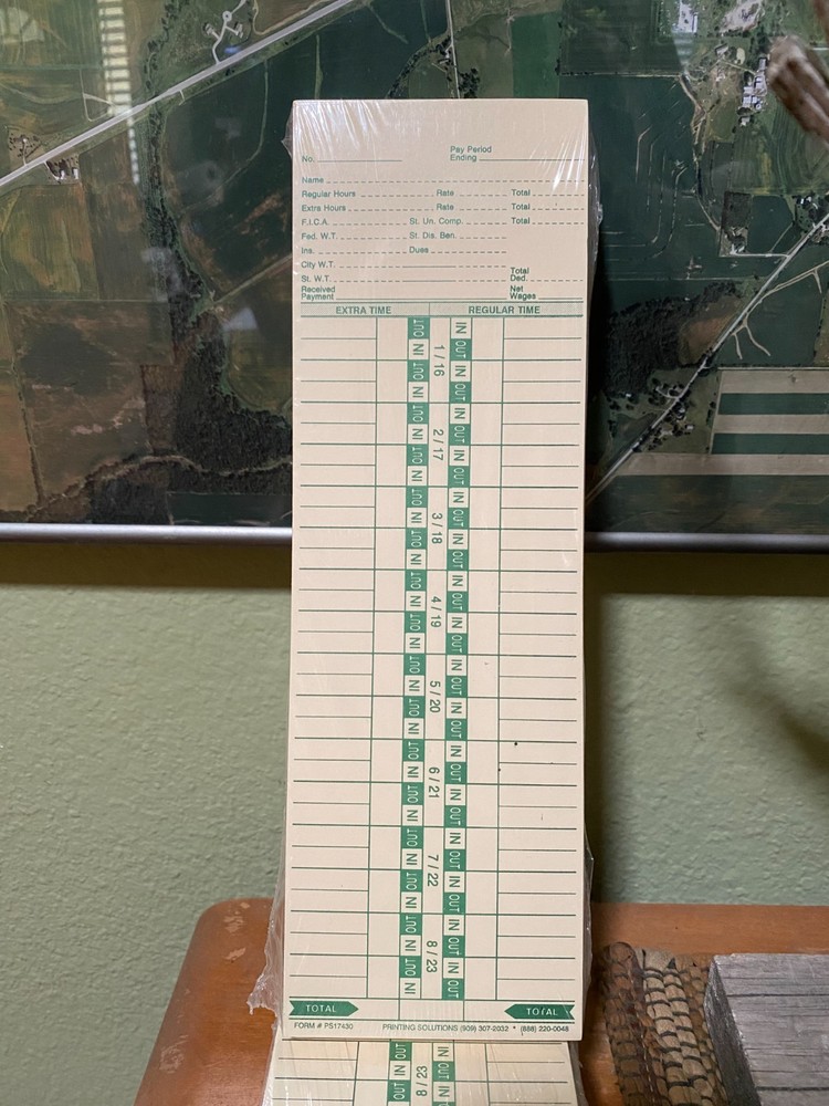 Printing Solutions Time Card