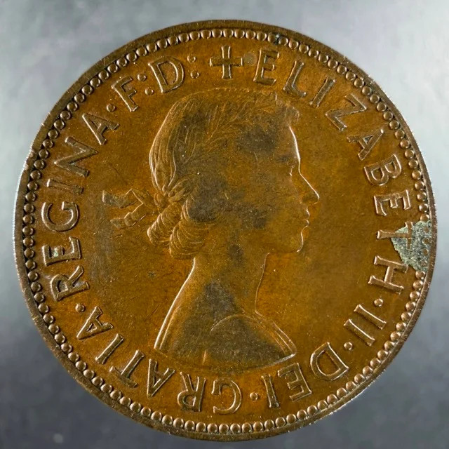 1958 Great Britain Half Penny Choice Example Elizabeth II Bronze