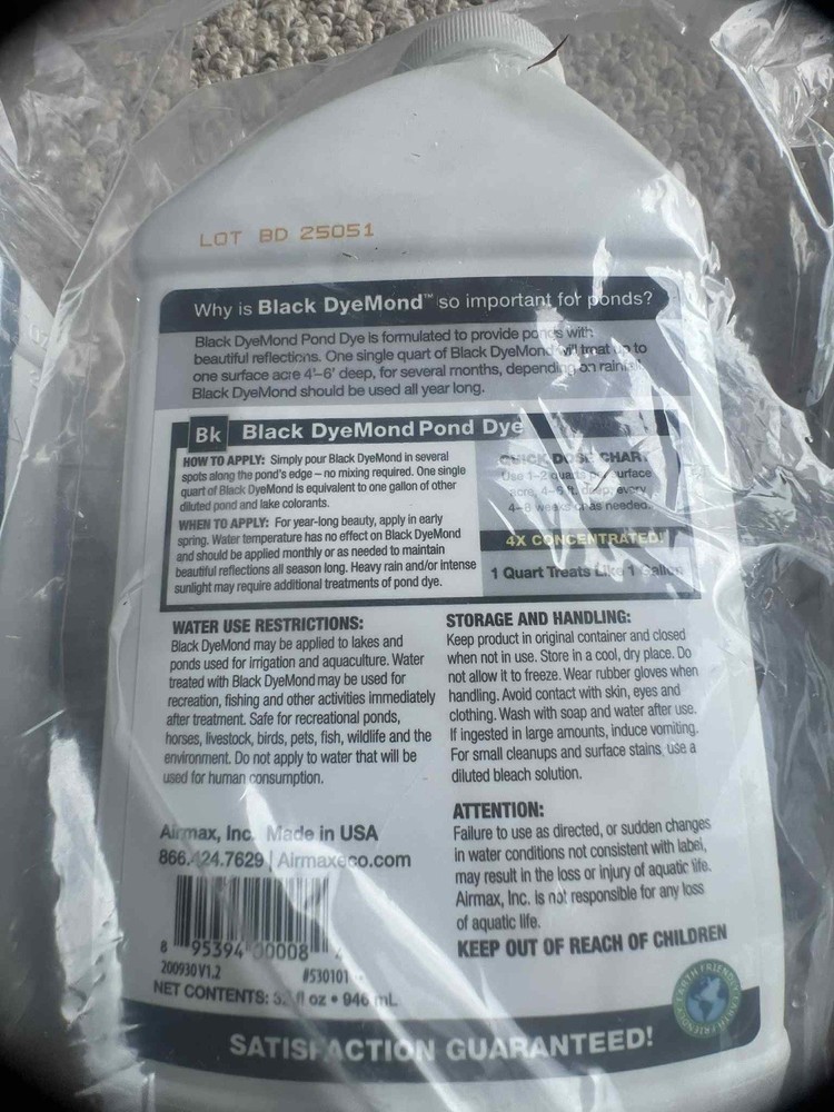 Black DyeMond Pond Dye