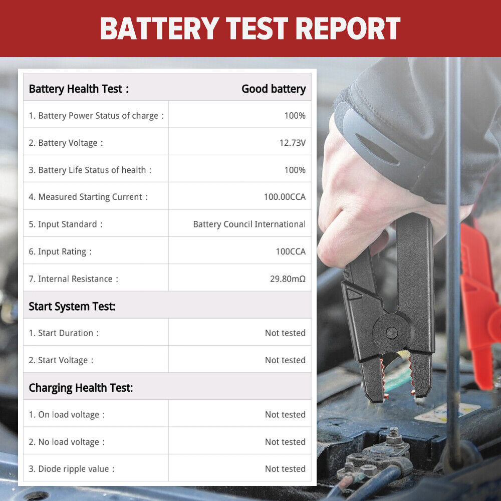Launch BST-360 Bluetooth Battery Tester Analyzer 6V 12V work with X431 Scanner