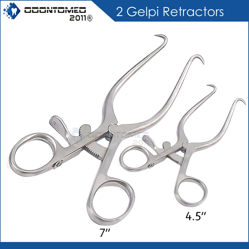 2 Gelpi Retractor 4.5"+7" Surgical Veterinary Instruments