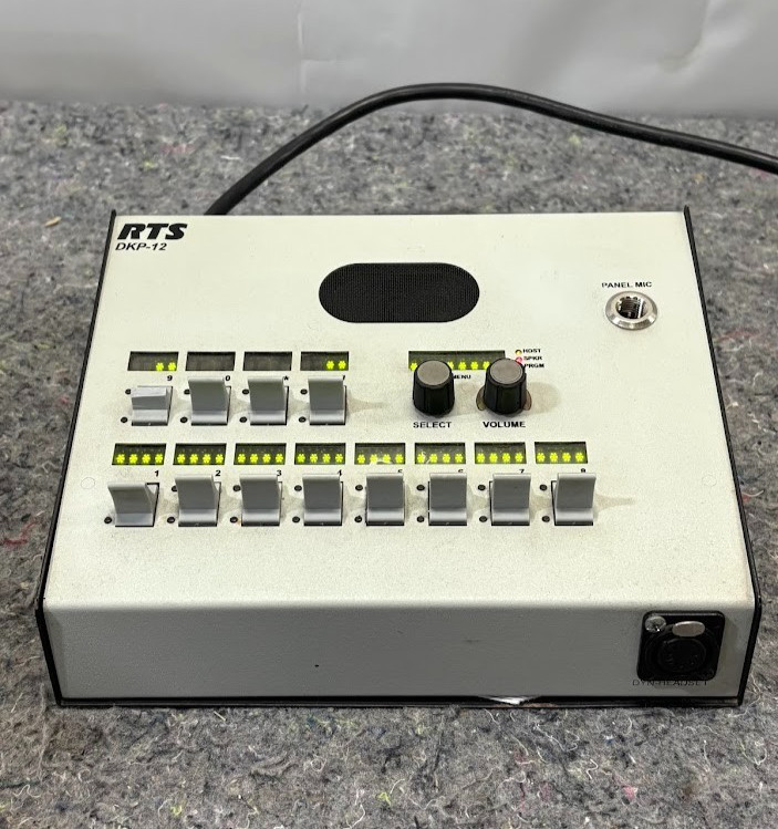 Telex RTS DKP-12 MCP 12-Position Desktop Matrix Key Panel Intercom System