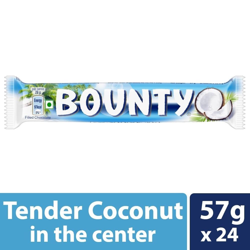 Bounty Coconut Bar Milk Chocolate - 24 Pack