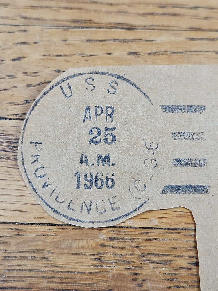 US Post Meter Cutout USS Providence 1966