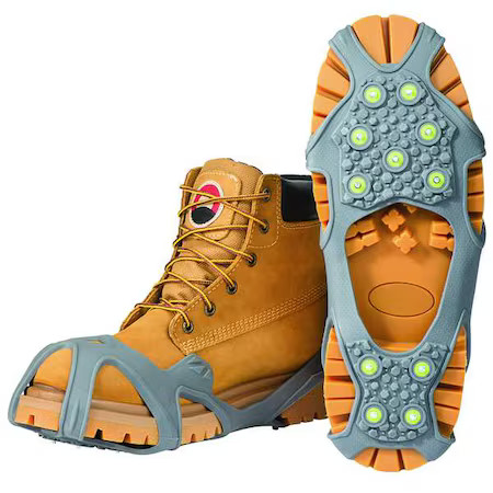Winter Walking Jd350-S Traction Device, Ball, Heel Coverage, Pull-On, Steel,