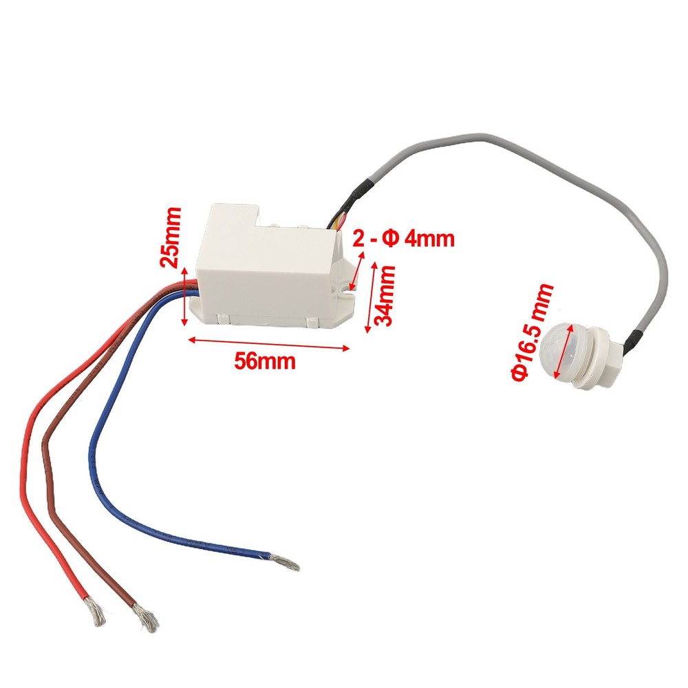 Reliable Electric Relay Body Motion Sensor for Lamp Control Easy Installation
