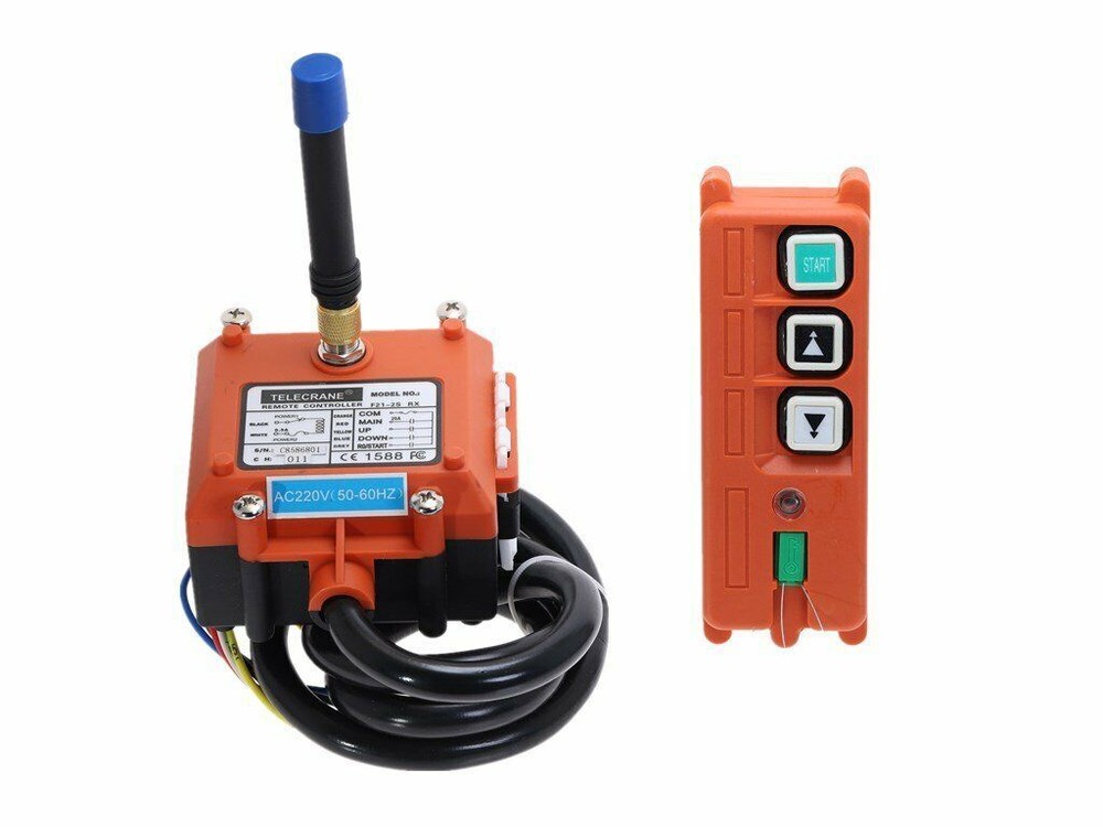 Industrial Wireless Crane Remote Control Switch F21-2S Transmitter *1 Receiver*1