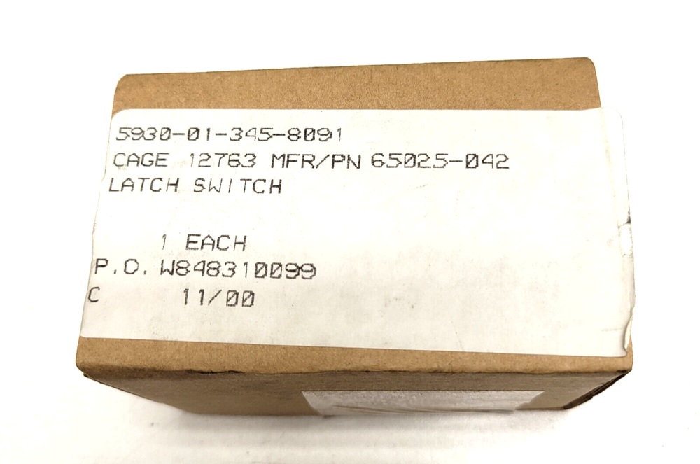 5930-01-345-8091 Switch Latch 65025-042