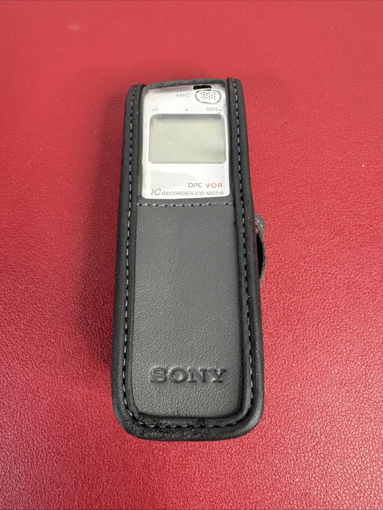 Sony ICD-MS515 Digital Voice Recorder w Memory Stick, Case, CD Rom, Manual ++