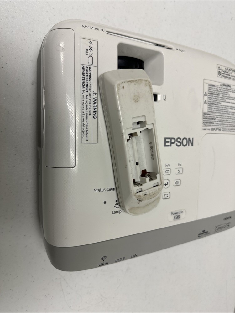 Epson PowerLite X39 LCD Projector 