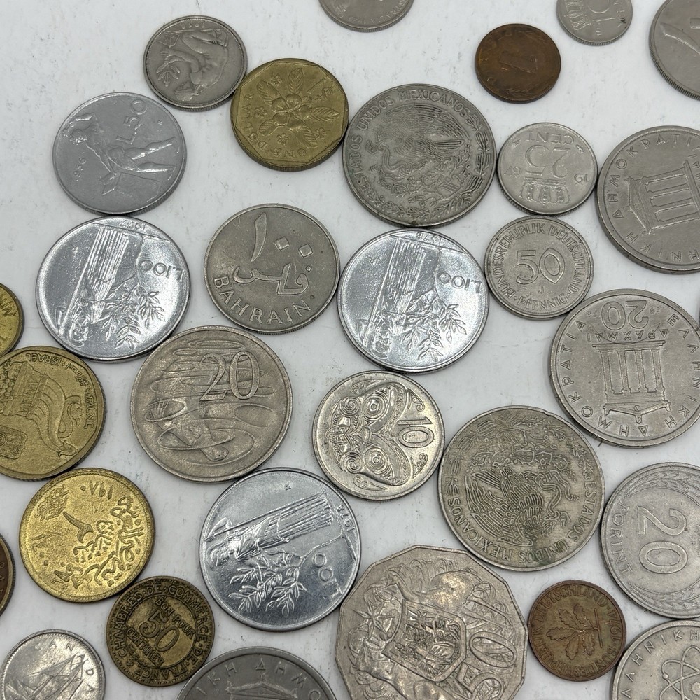 Foreign Coin Lot Mixed Coins Different Years and Multiple Countries