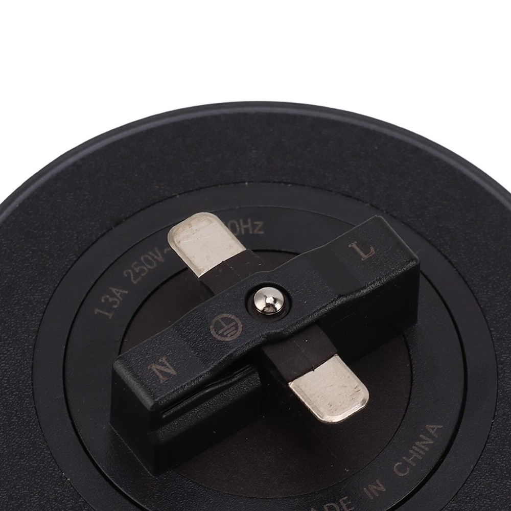 Electrical Outlet Track Socket Black Horizontal Removable Electrical Wall