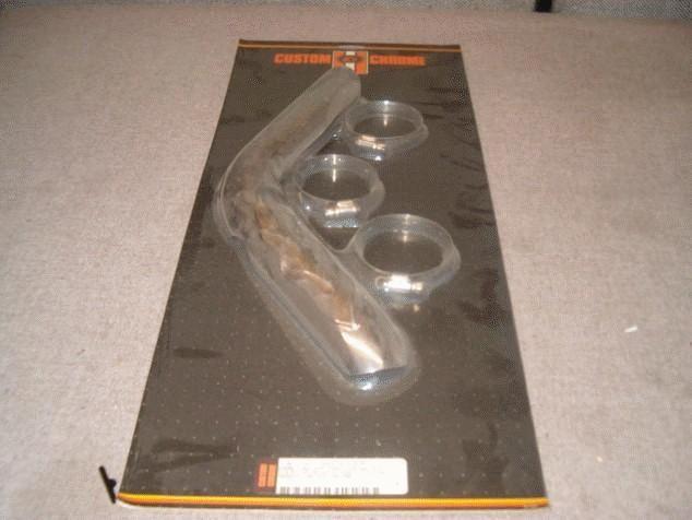 Curved Flamed Heat Shield for Custom Exhaust