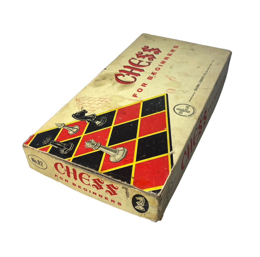 Vintage Chess Set For Beginners 2.75” King Sel Right Game Complete USA Made