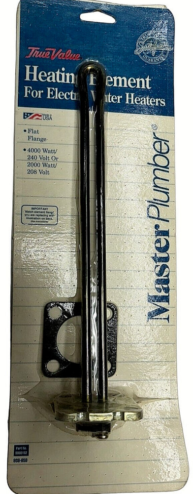 MasterPlumber 9000162 Water Heater Heating Element, 4000W, 240V or 2000W, 208V