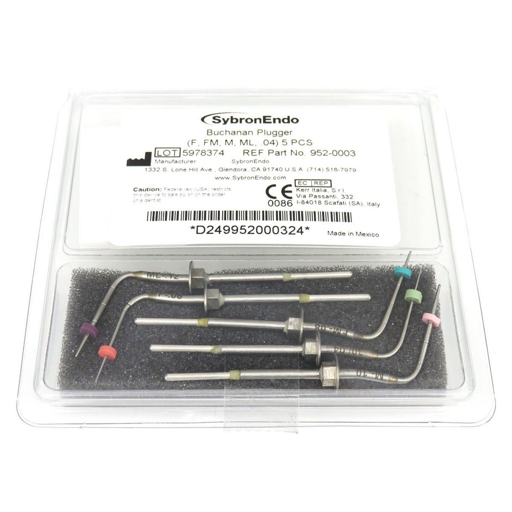 SybronEndo Buchanan System B Heat Pluggers Fill Obturation Tip Kit