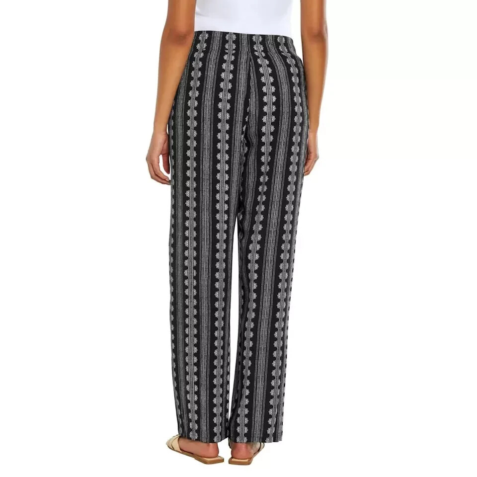 Three Dots Women's Elastic Pull On Pant with Pockets