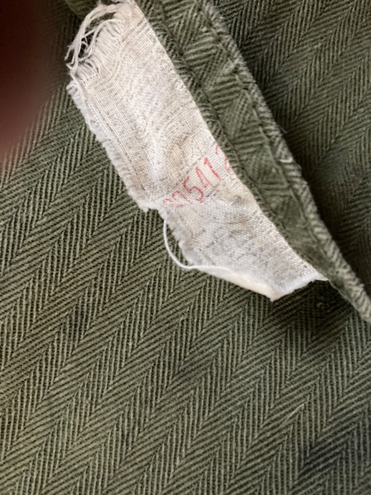 US ARMY WW2 Depot Work COAT HBT OD7