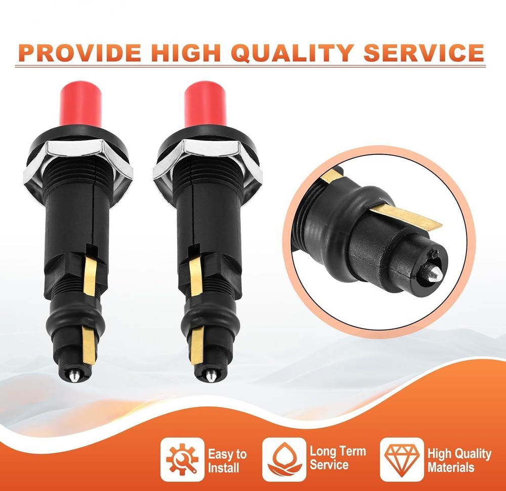2pack Piezo Spark Ignition Potato Cannon Igniter Push Button BBQ Grill Igniter