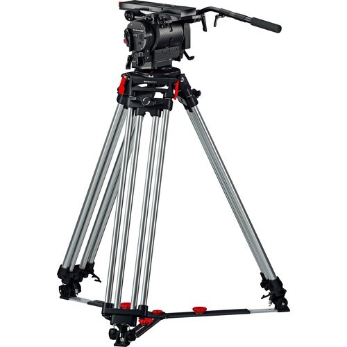 OConnor 2575E Head & Mitchell Cine Tripod System with Floor Spreader