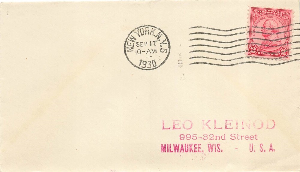 689 2c VON STUEBEN - Small envelope