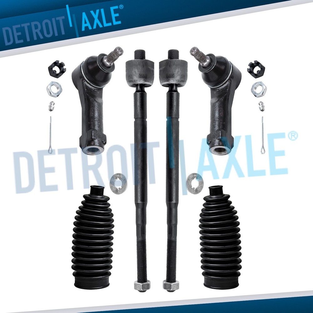 New 6pc Front Inner & Outer Tie Rod Ends for 2002 2003 2004 Honda Odyssey