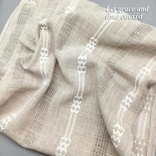Bedside Tablecloth for Nightstand Tassel 35.4" x 15.7" (Rectangular) Coffee