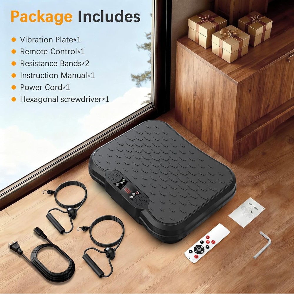 Vibration Plate Exercise Machine,Vibrating Platform for Lymphatic Drainage
