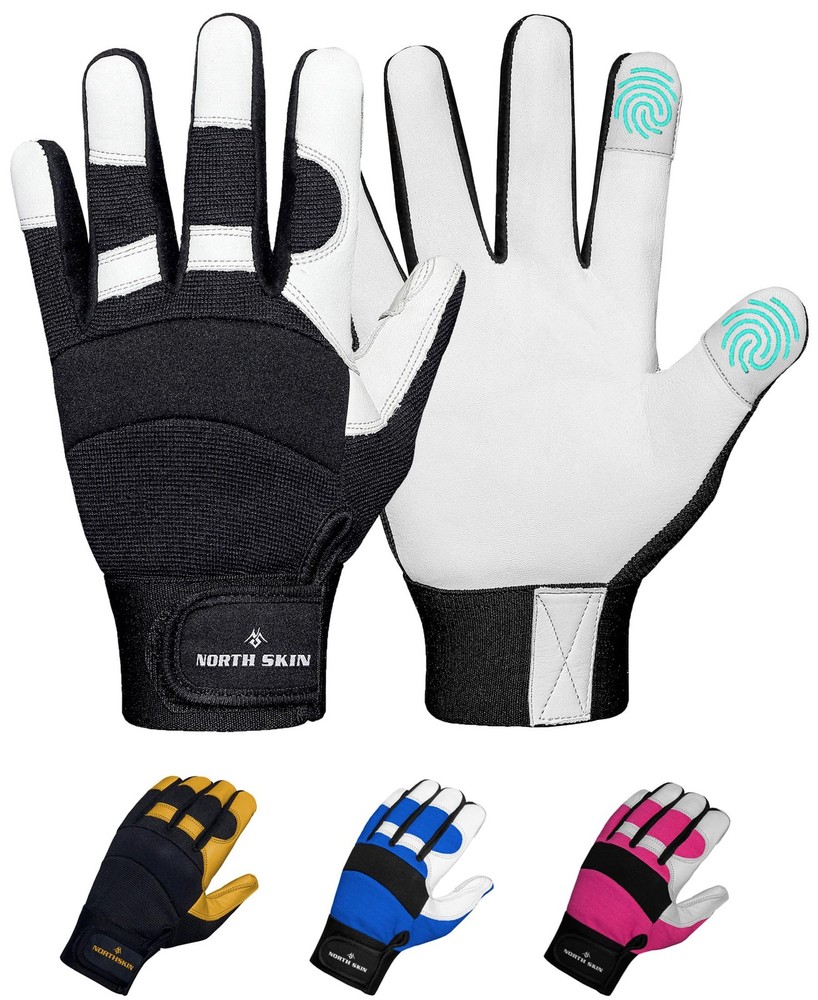 Gardening Thorn-Proof Working Gloves with Touch Screen Support, Thick Leather...